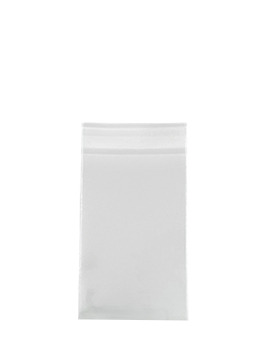 의류 폴리백 포장비닐 투명봉투 접착 6x10+2 (100장)