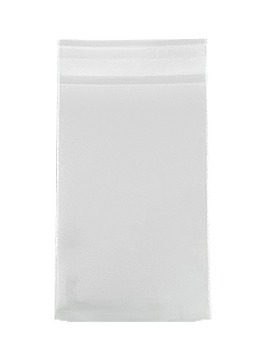 의류 폴리백 포장비닐 투명봉투 접착 23x36+4 (100장)