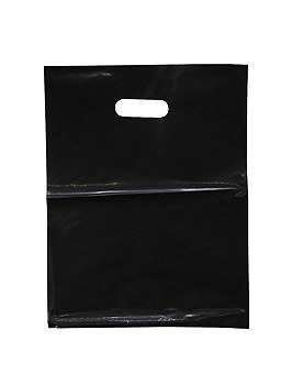 튼튼한 링백 무지 블랙 비닐 쇼핑백 (50장)